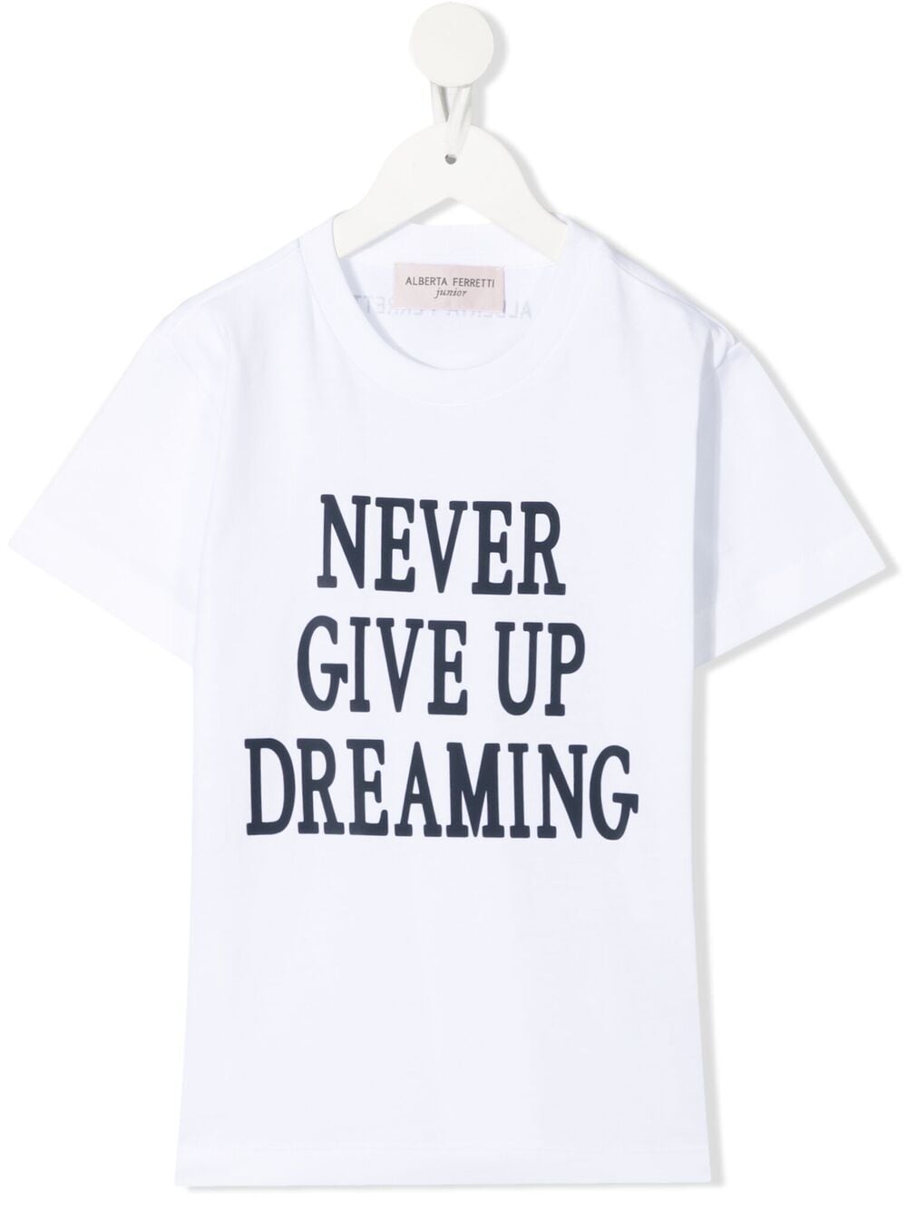 Alberta Ferretti Kids slogan-print cotton T-shirt - White von Alberta Ferretti Kids