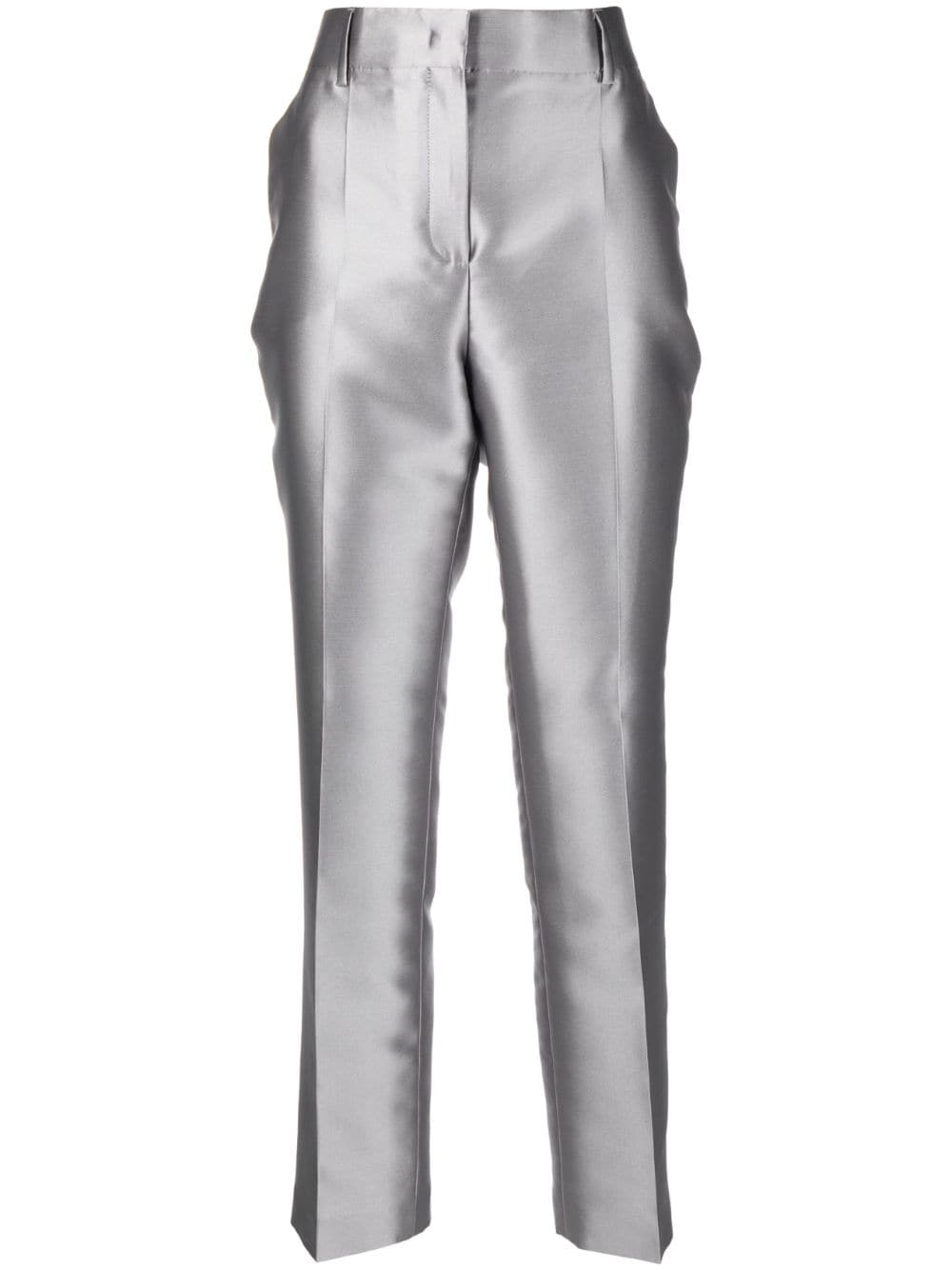 Alberta Ferretti Mikado tailored trousers - Grey von Alberta Ferretti