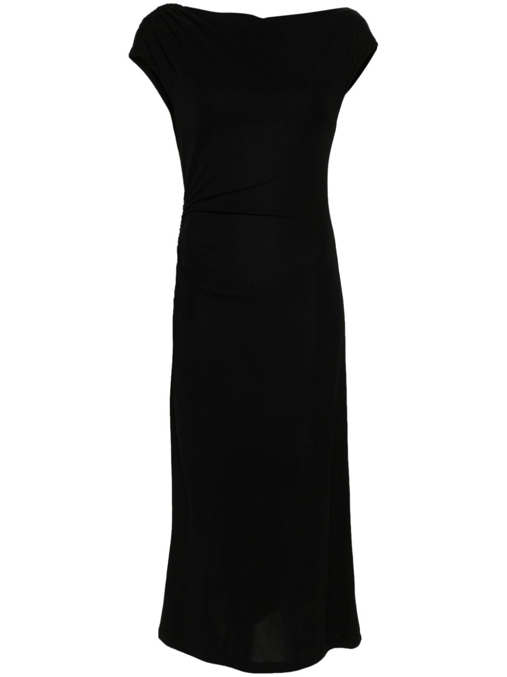 Alberta Ferretti cowl-neck midi dress - Black von Alberta Ferretti