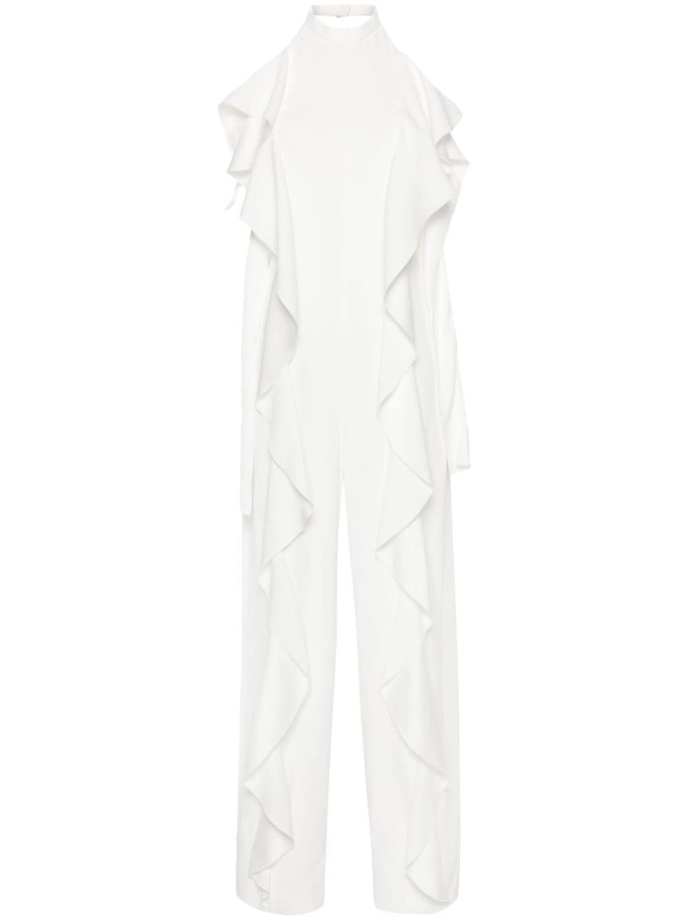 Alberta Ferretti draped crepe jumpsuit - White von Alberta Ferretti