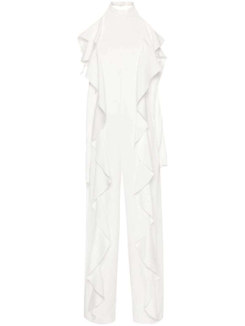 Alberta Ferretti draped crepe jumpsuit - White von Alberta Ferretti