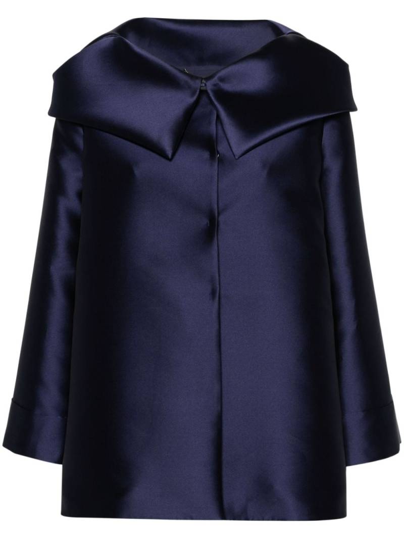 Alberta Ferretti duchess-satin jacket - Blue von Alberta Ferretti