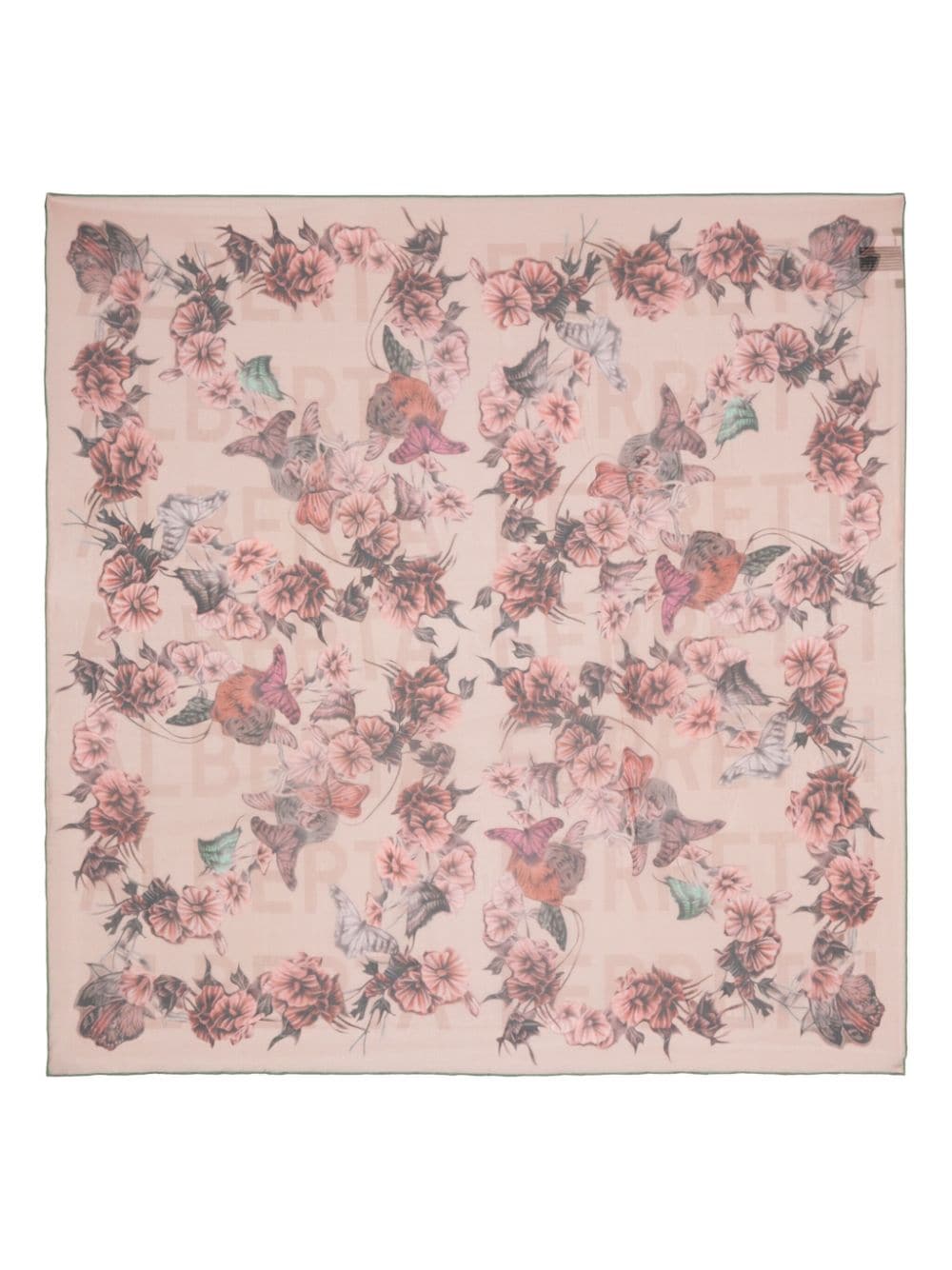 Alberta Ferretti floral-print silk scarf - Pink von Alberta Ferretti
