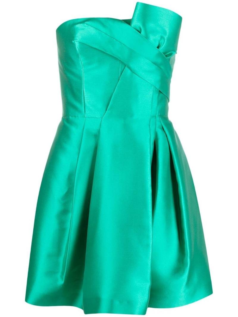 Alberta Ferretti gathered-detail strapless minidress - Green von Alberta Ferretti