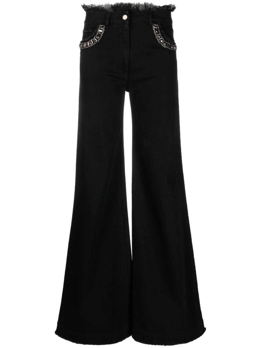 Alberta Ferretti high-rise wide-leg jeans - Black von Alberta Ferretti