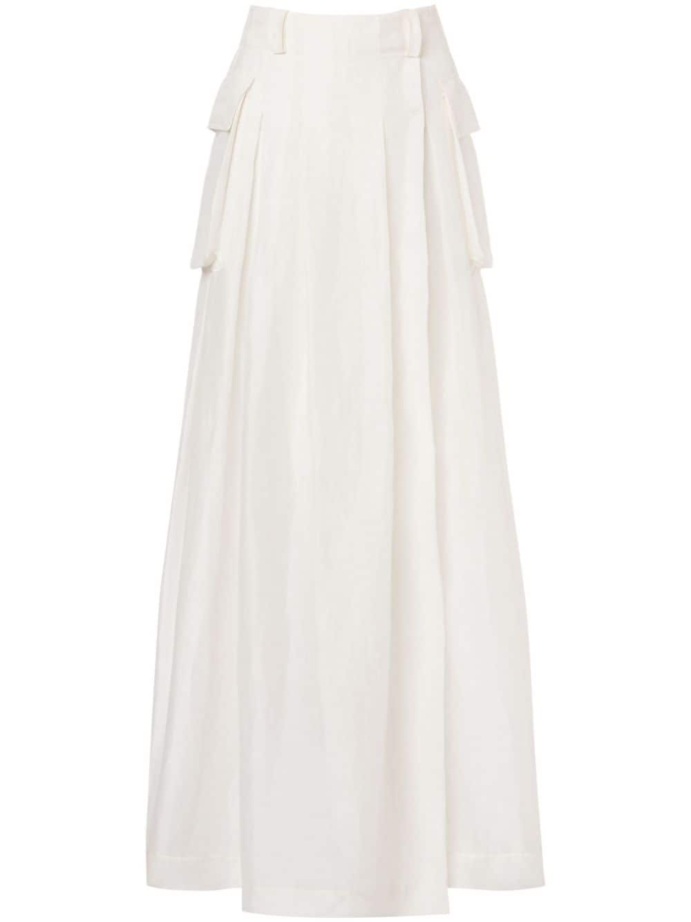 Alberta Ferretti high-waist cargo skirt - White von Alberta Ferretti