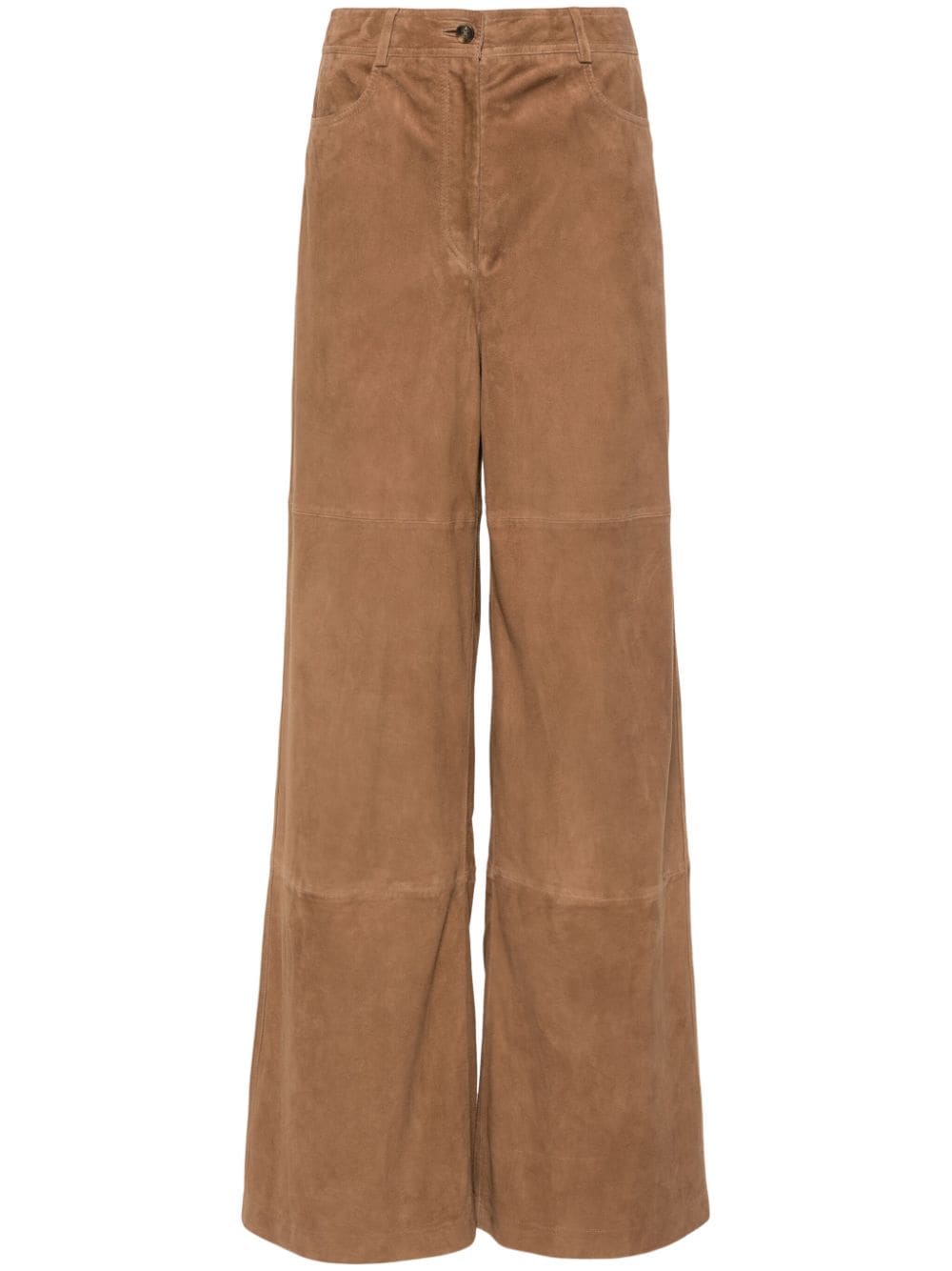 Alberta Ferretti high-waist wide-leg trousers - Brown von Alberta Ferretti