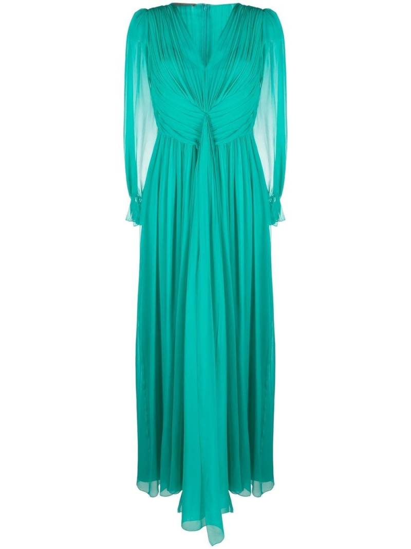 Alberta Ferretti long-sleeve maxi dress - Green von Alberta Ferretti