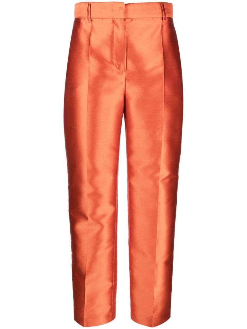 Alberta Ferretti satin-finish high-waist trousers - Orange von Alberta Ferretti