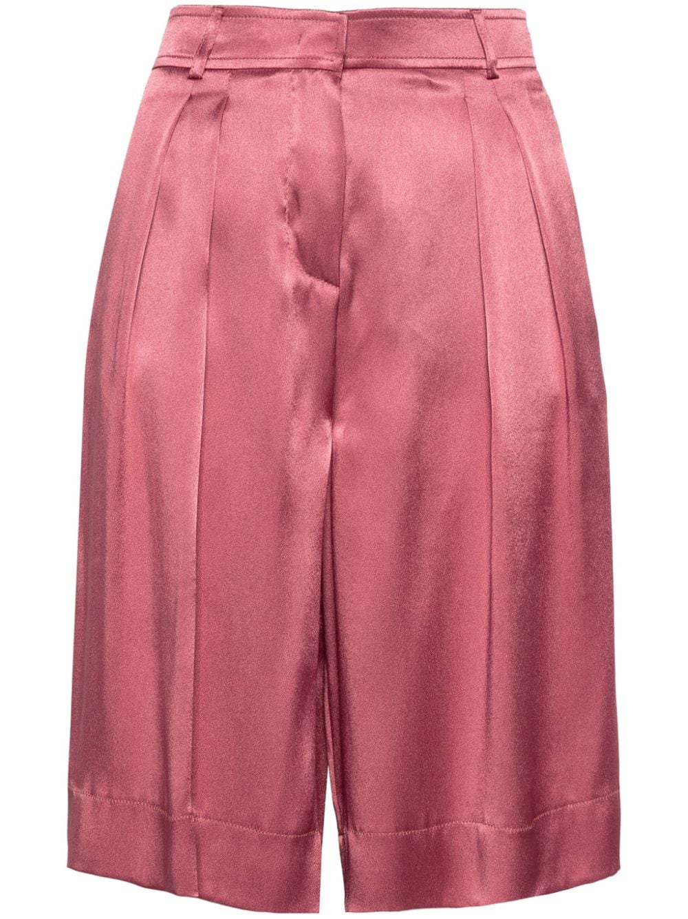 Alberta Ferretti satin knee shorts - Pink von Alberta Ferretti