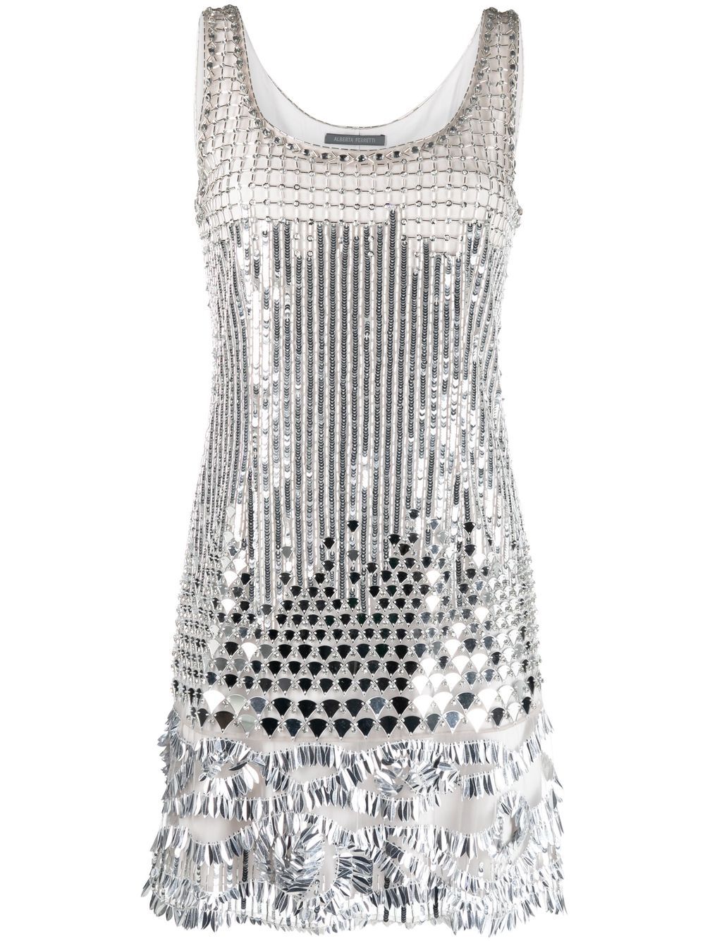 Alberta Ferretti sequin-embellished minidress - Grey von Alberta Ferretti