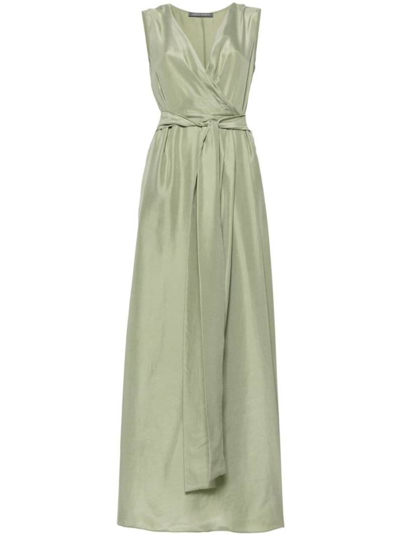 Alberta Ferretti silk pleated maxi dress - Green von Alberta Ferretti