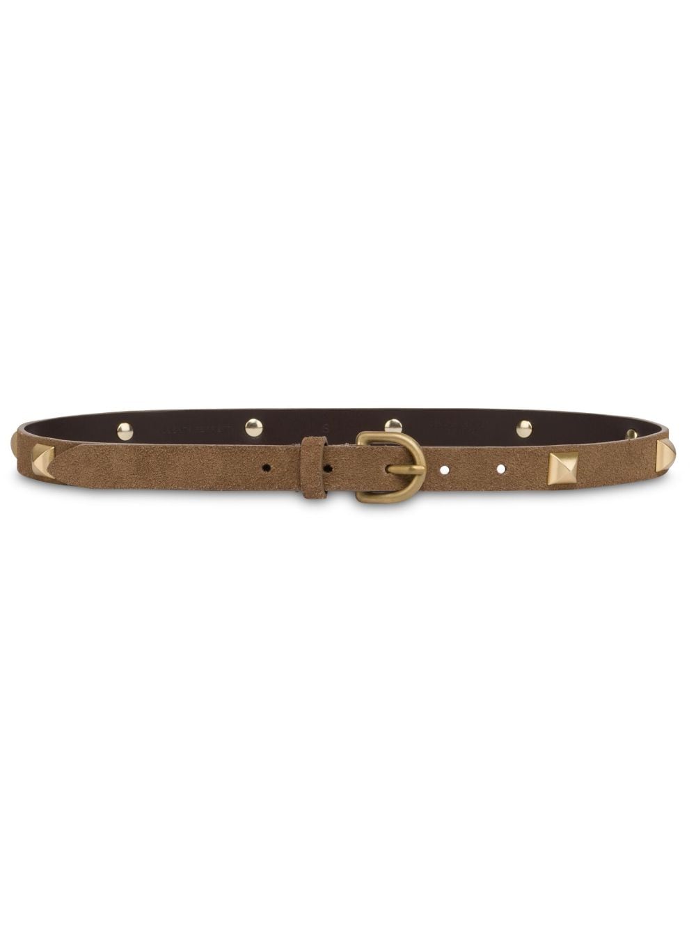 Alberta Ferretti studded suede belt - Brown von Alberta Ferretti