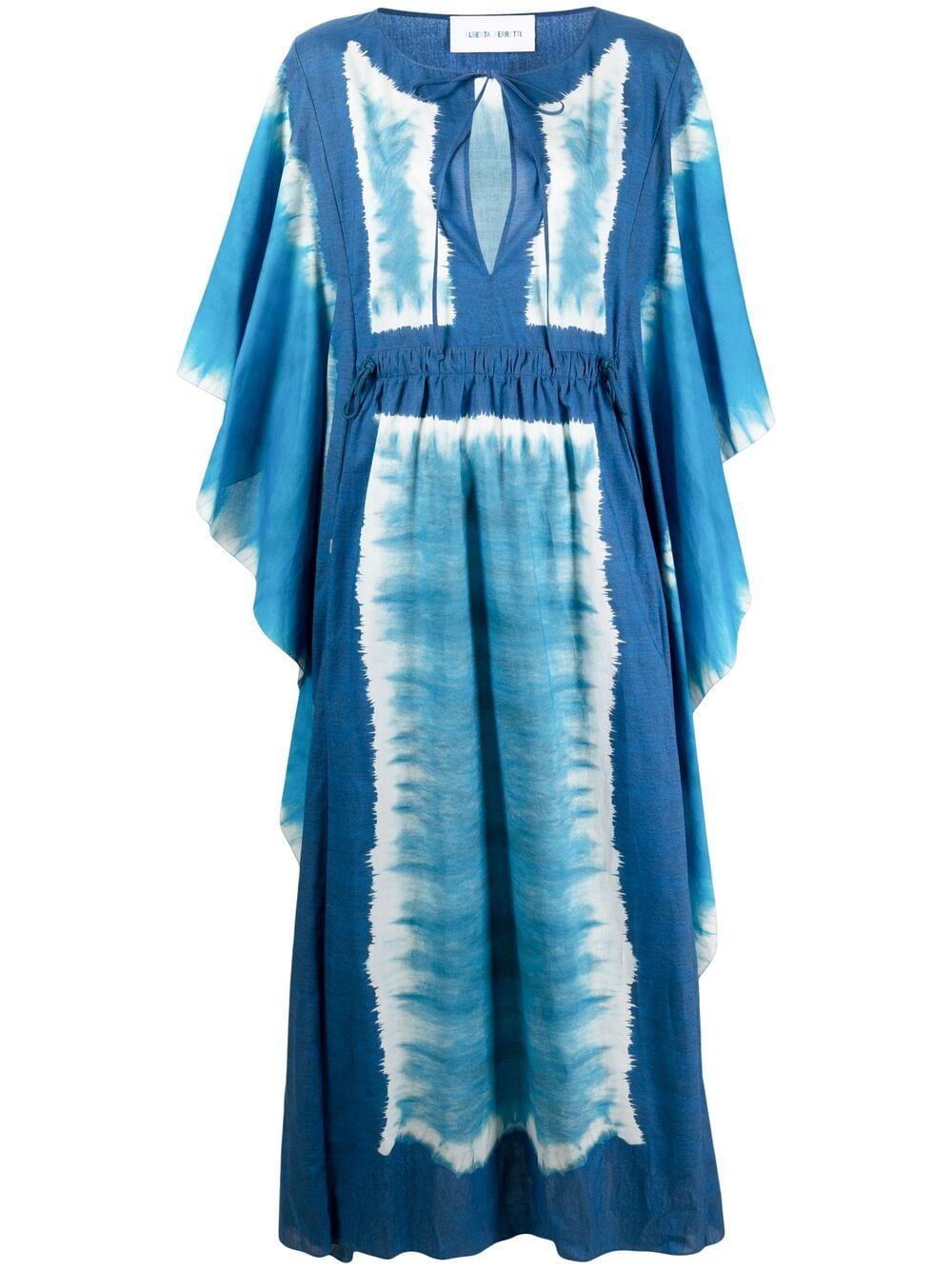 Alberta Ferretti tie-dye cotton maxi dress - Blue von Alberta Ferretti