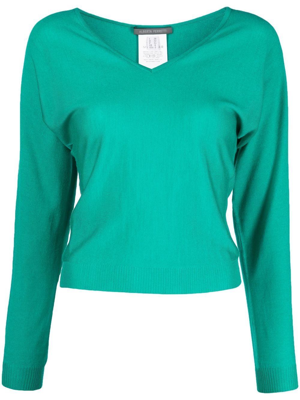 Alberta Ferretti v-neck sweatshirt - Green von Alberta Ferretti