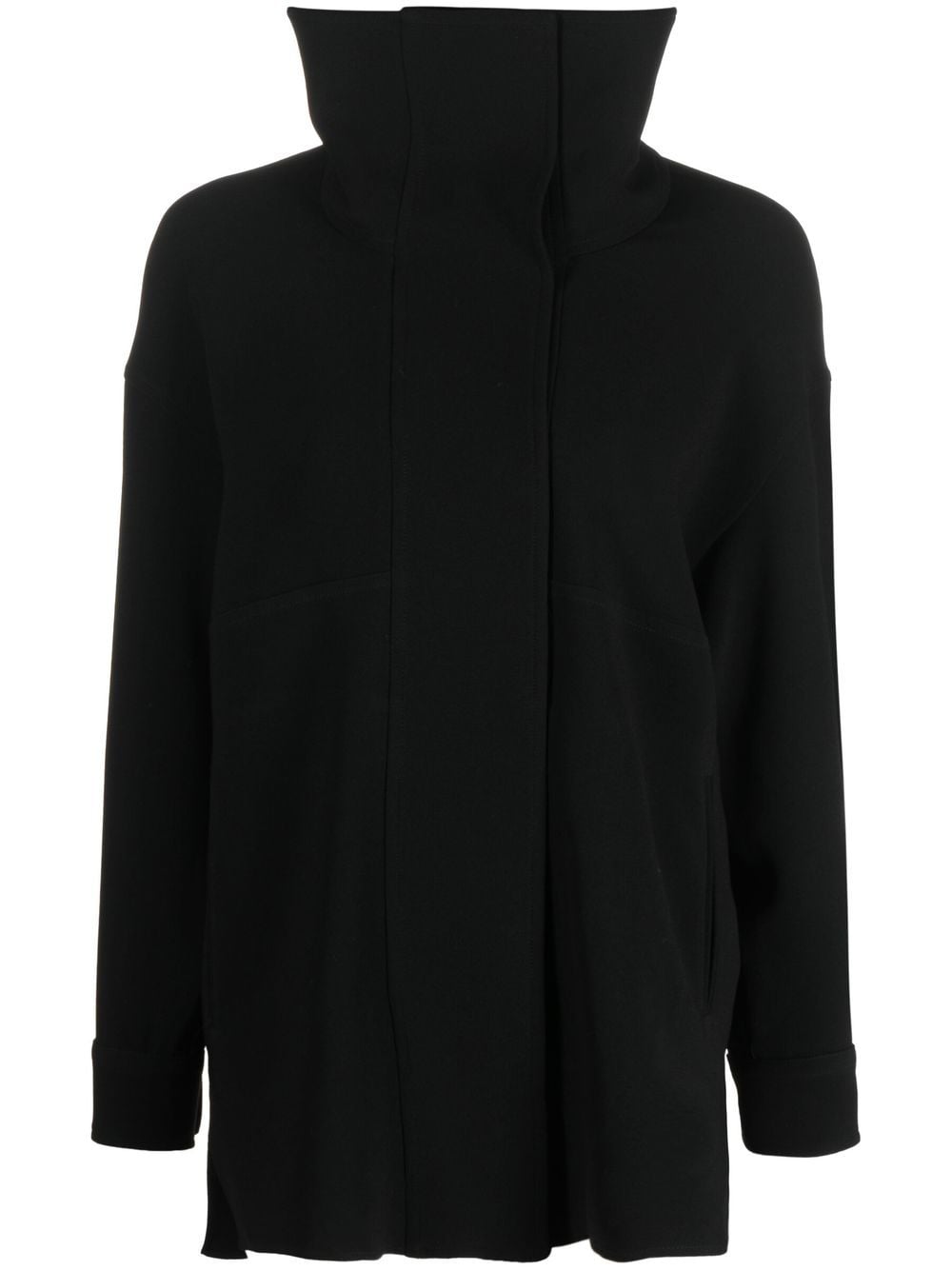 Alberto Biani high-neck exposed-seam top - Black von Alberto Biani