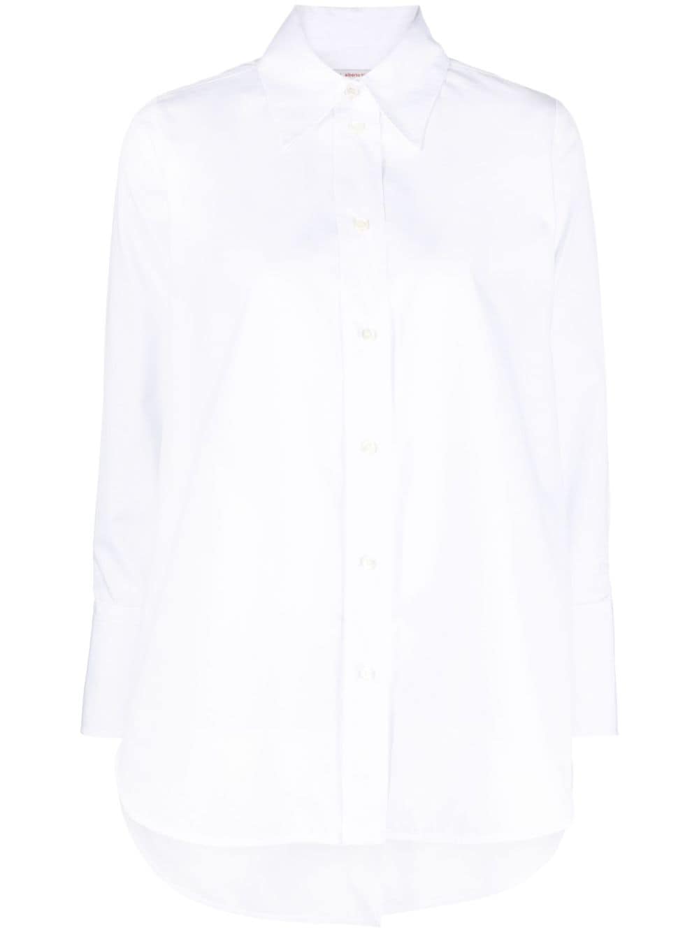 Alberto Biani spread-collar cotton shirt - White von Alberto Biani