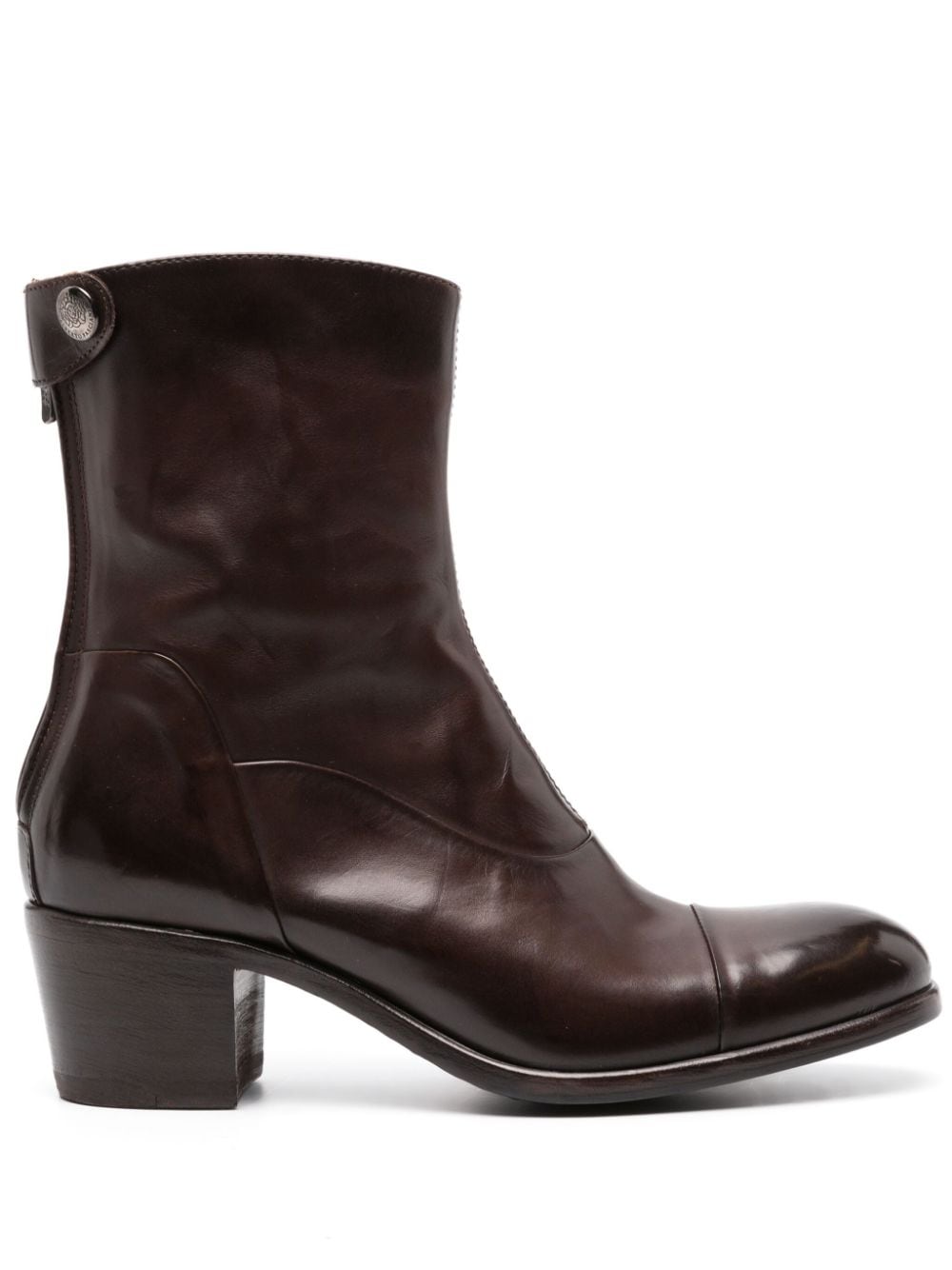 Alberto Fasciani Oxana 70mm leather ankle boots - Brown von Alberto Fasciani