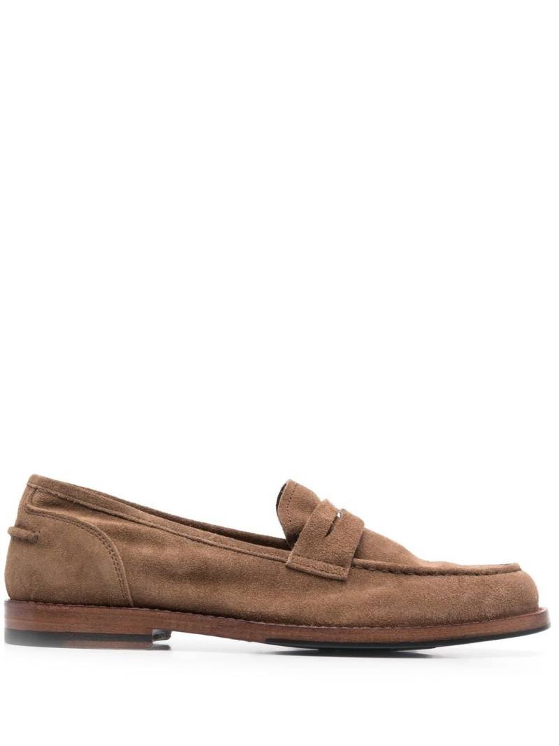 Alberto Fasciani Zoe suede penny loafers - Brown von Alberto Fasciani