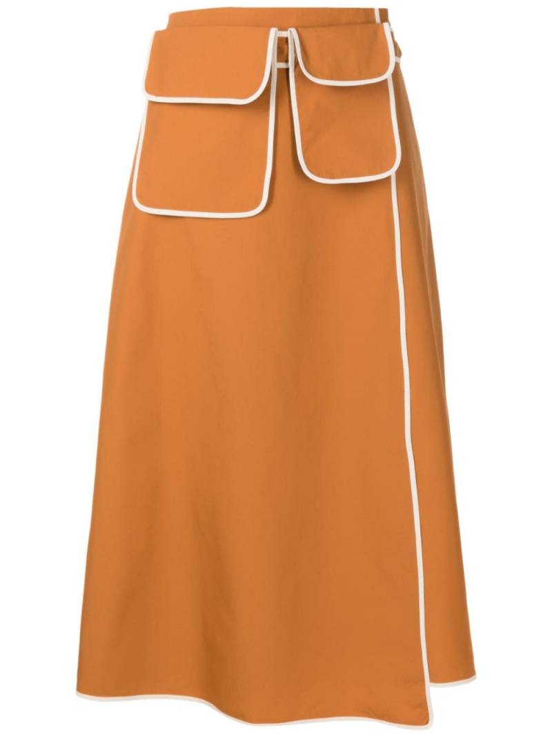 Alcaçuz Sparkle high-waisted skirt - Brown von Alcaçuz