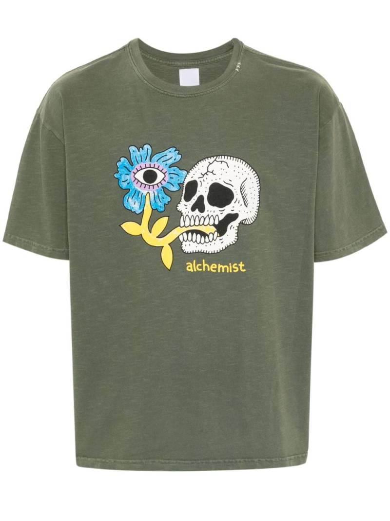 Alchemist graphic-print cotton T-shirt - Green von Alchemist