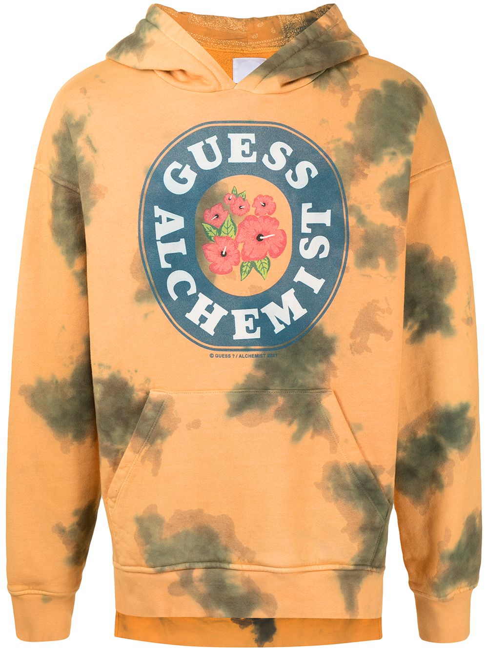 Alchemist tie-dye cotton hoodie - Yellow von Alchemist