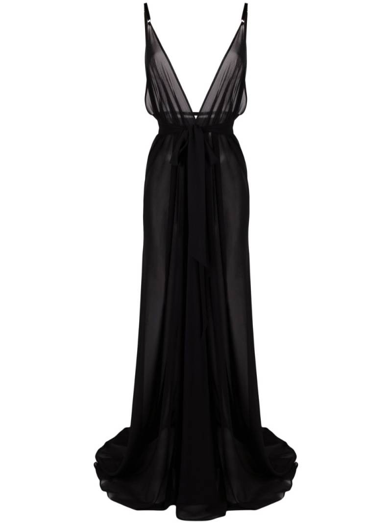 Alchemy V-neck maxi dress - Black von Alchemy