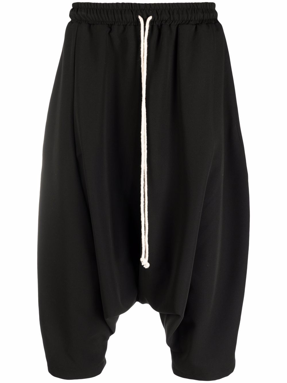 Alchemy drawstring drop-crotch shorts - Black von Alchemy