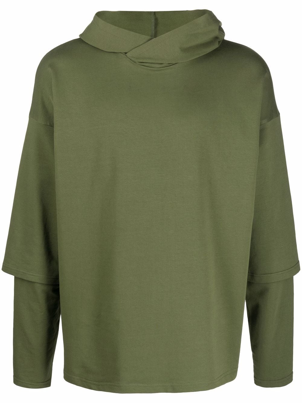 Alchemy layered-sleeve hoodie - Green von Alchemy