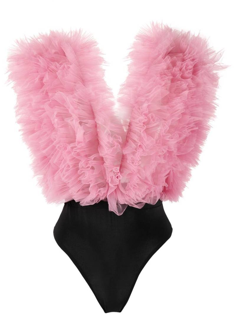 Alchemy x Lia Aram ruffled sleeveless bodysuit - Pink von Alchemy