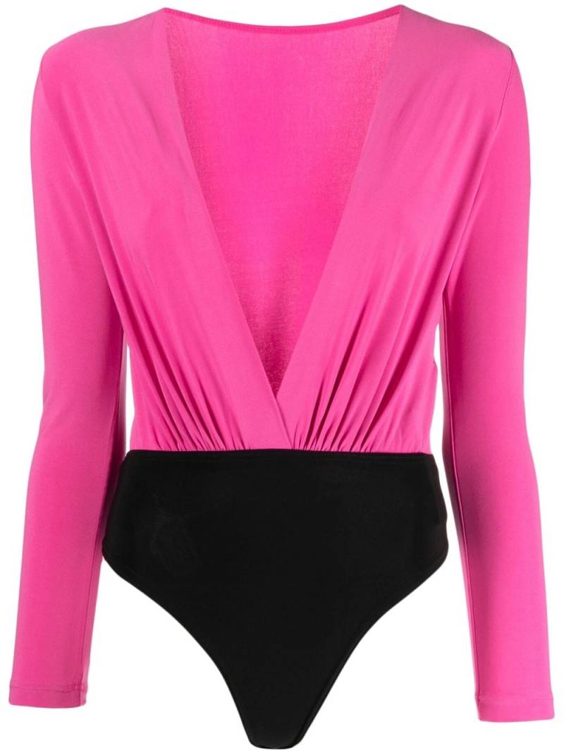 Alchemy x Lia Aram plunging V-neck bodysuit - Pink von Alchemy