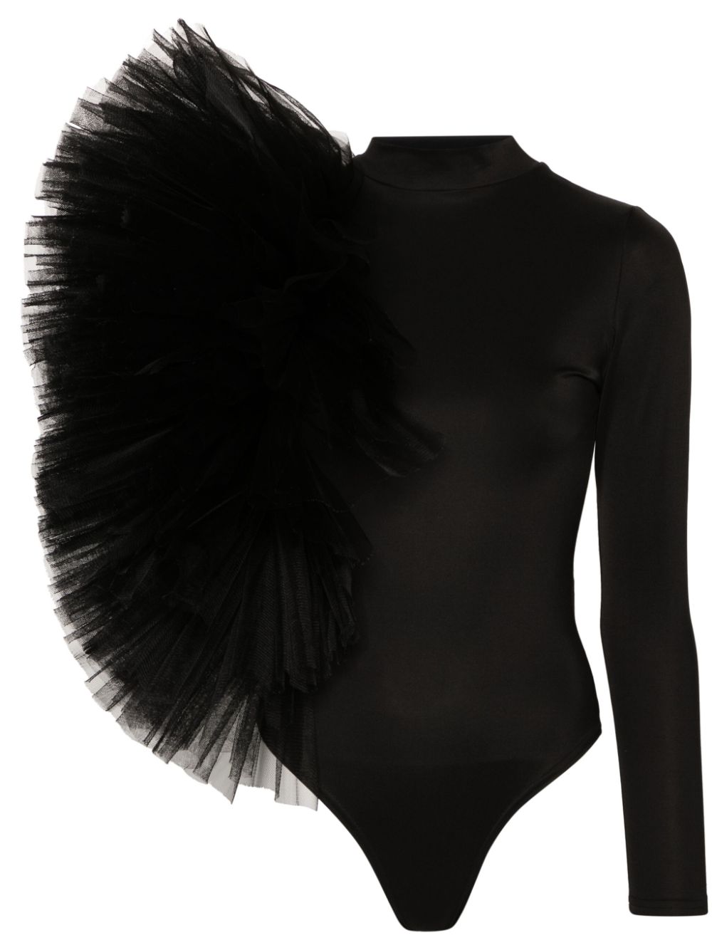 Alchemy x Lia Aram tulle ruffled-detailing bodysuit - Black von Alchemy