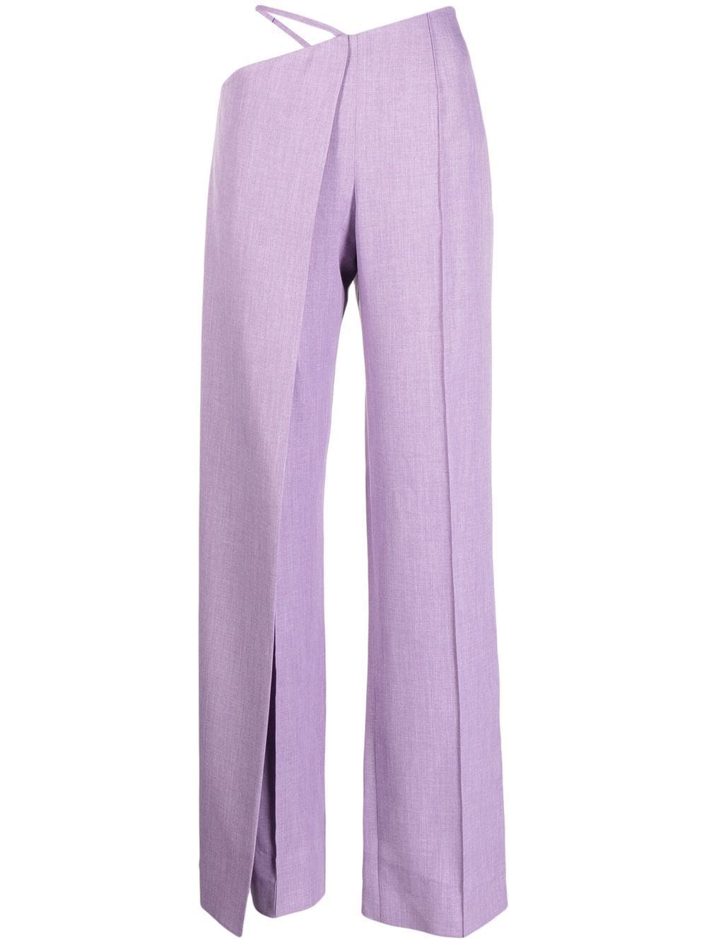 Aleksandre Akhalkatsishvili asymmetric wide-leg trousers - Purple von Aleksandre Akhalkatsishvili