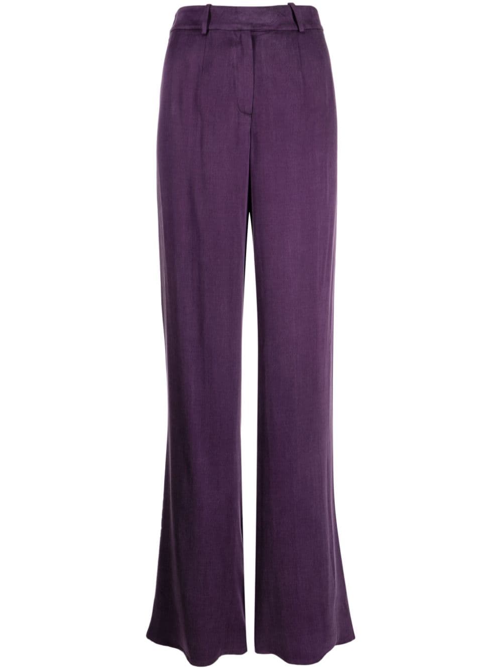 Aleksandre Akhalkatsishvili high-waist straight-leg trousers - Purple von Aleksandre Akhalkatsishvili