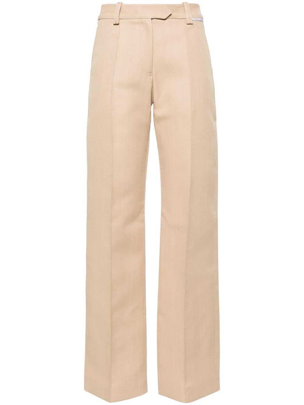 Aleksandre Akhalkatsishvili low-rise straight trousers - Neutrals von Aleksandre Akhalkatsishvili