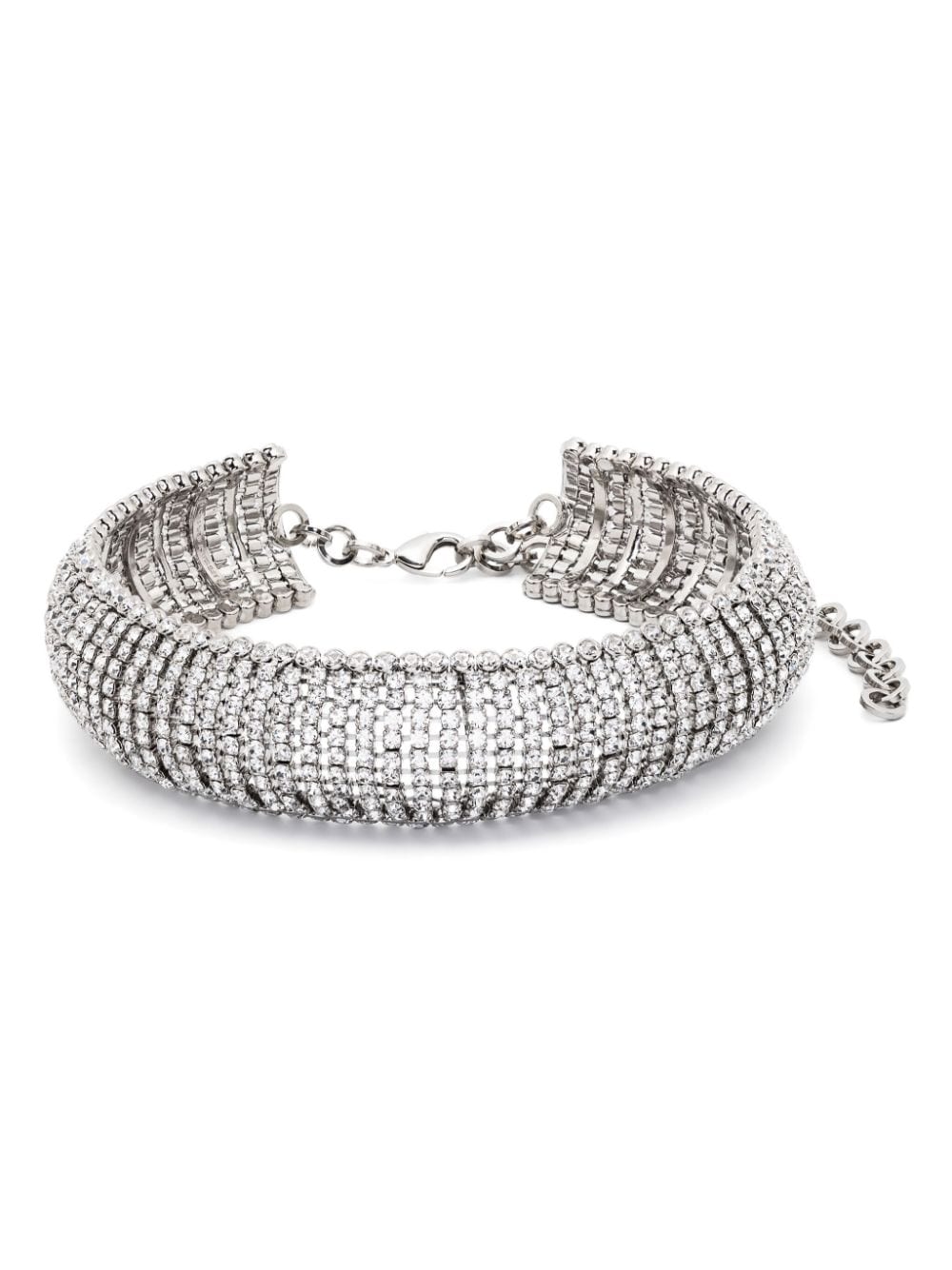 Alessandra Rich crystal-embellished choker necklace - Silver von Alessandra Rich
