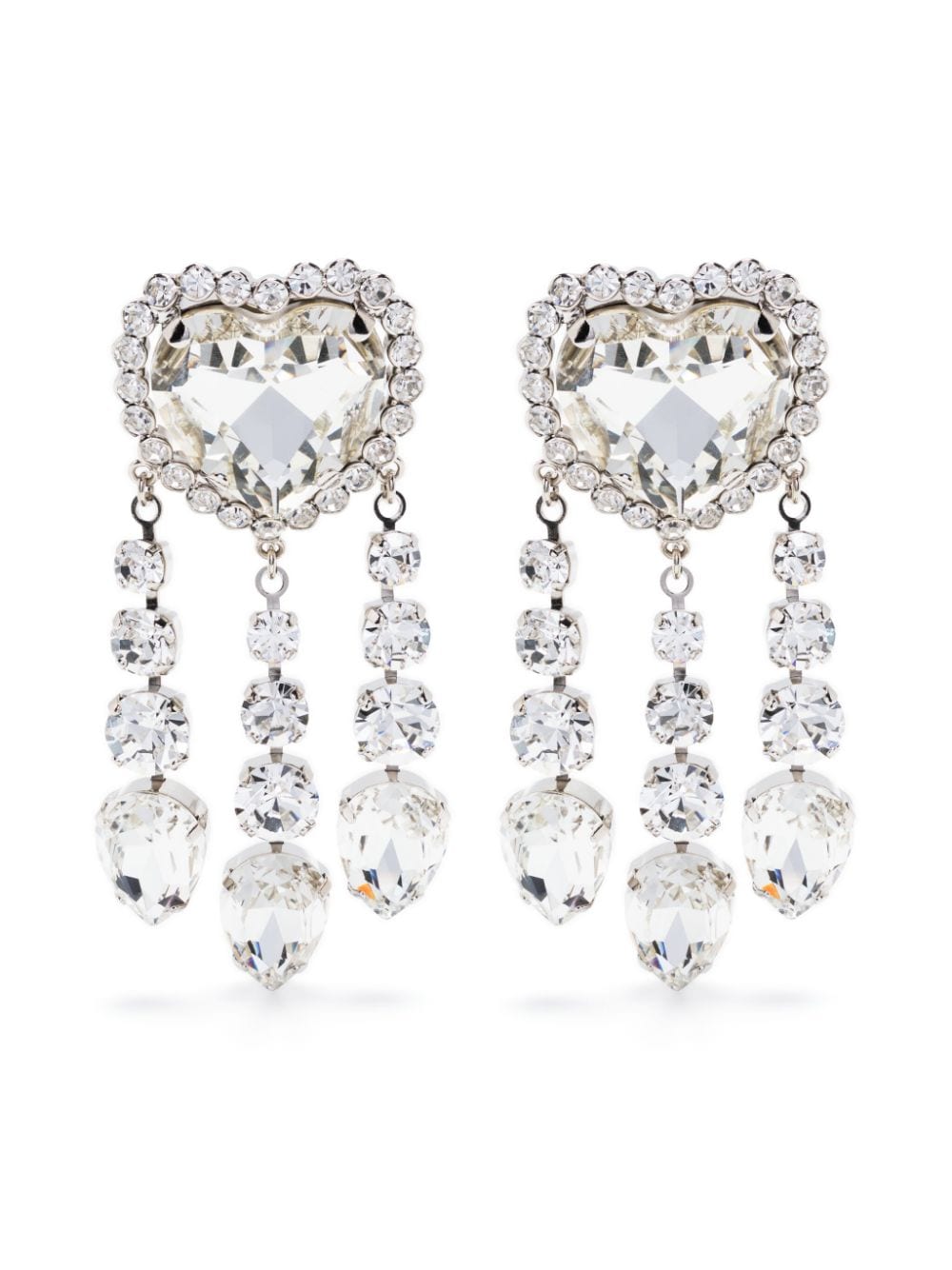 Alessandra Rich crystal-embellished clip-on earrings - Silver von Alessandra Rich