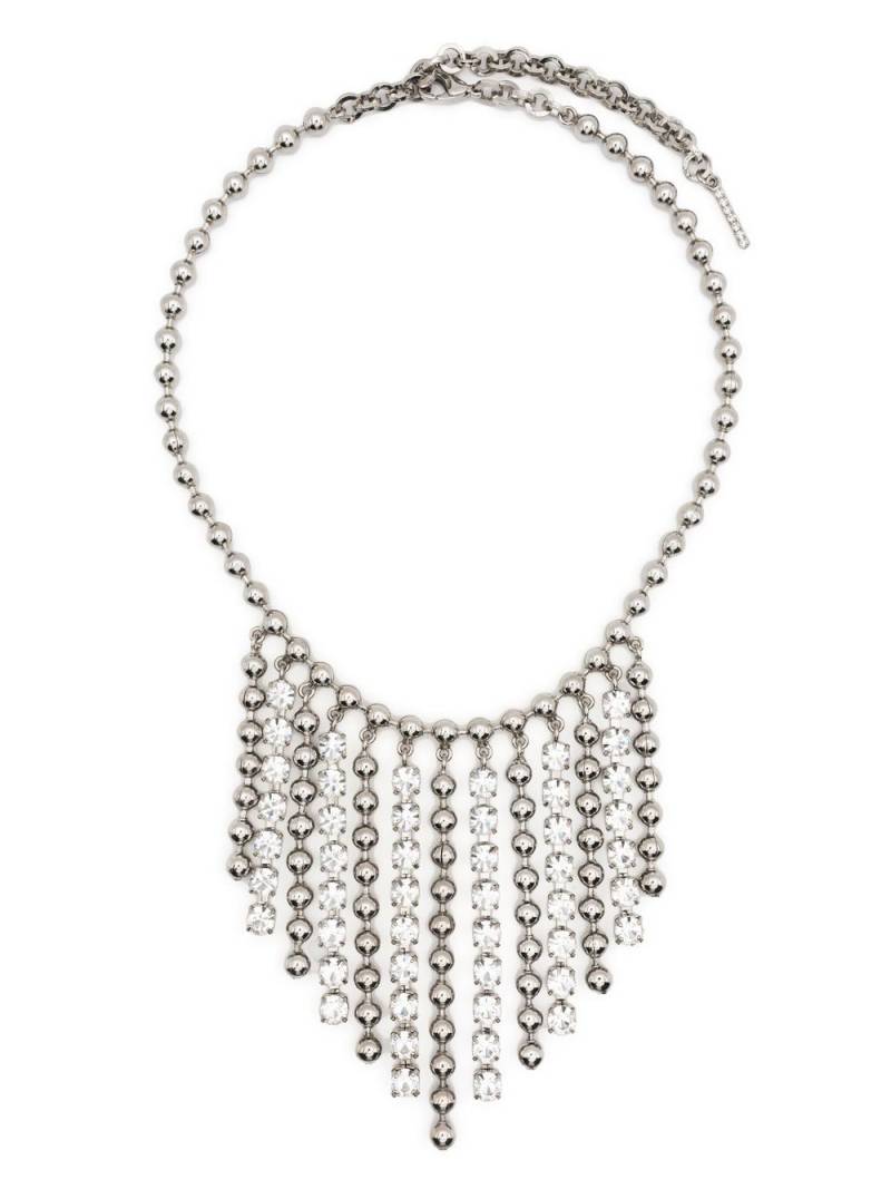 Alessandra Rich crystal-embellished fringed necklace - Silver von Alessandra Rich