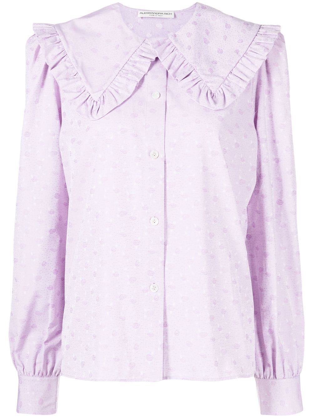 Alessandra Rich floral-print blouse - Purple von Alessandra Rich