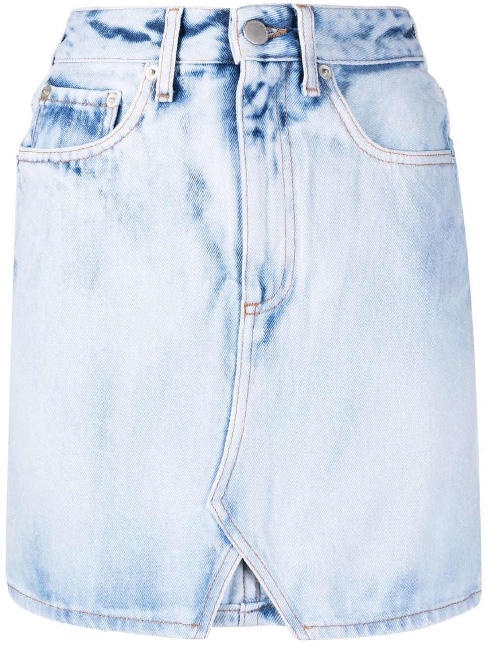 Alessandra Rich high-waisted denim skirt - Blue von Alessandra Rich