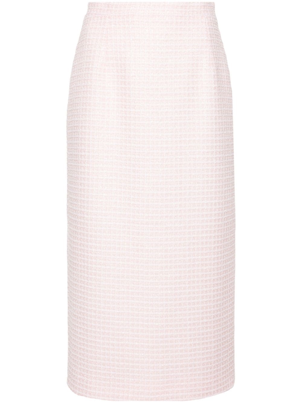 Alessandra Rich sequin-embellished jacquard pencil skirt - Pink von Alessandra Rich