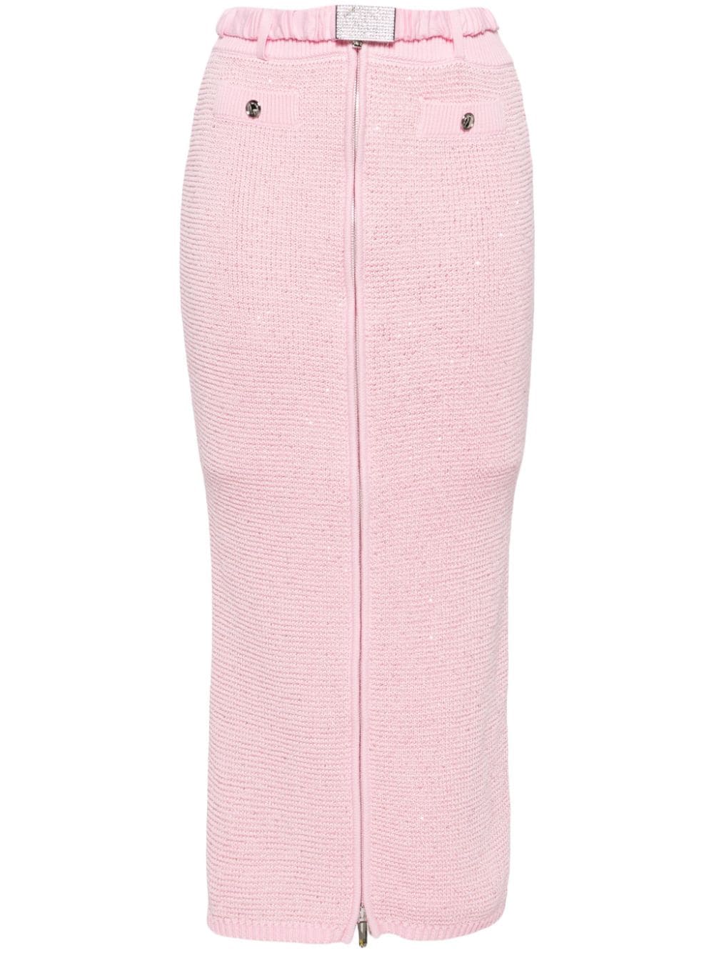 Alessandra Rich sequined midi pencil skirt - Pink von Alessandra Rich