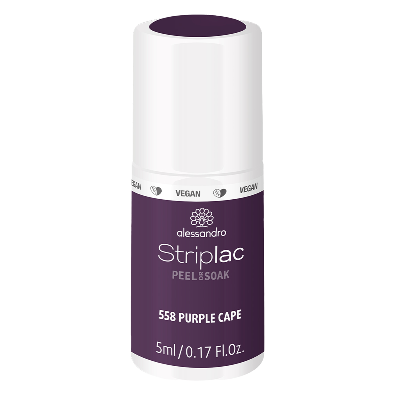 Frozen Beauty - Striplac Peel or Soak Purple Cape von Alessandro