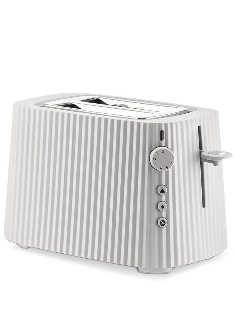 Alessi Plissé rib-design toaster - White von Alessi