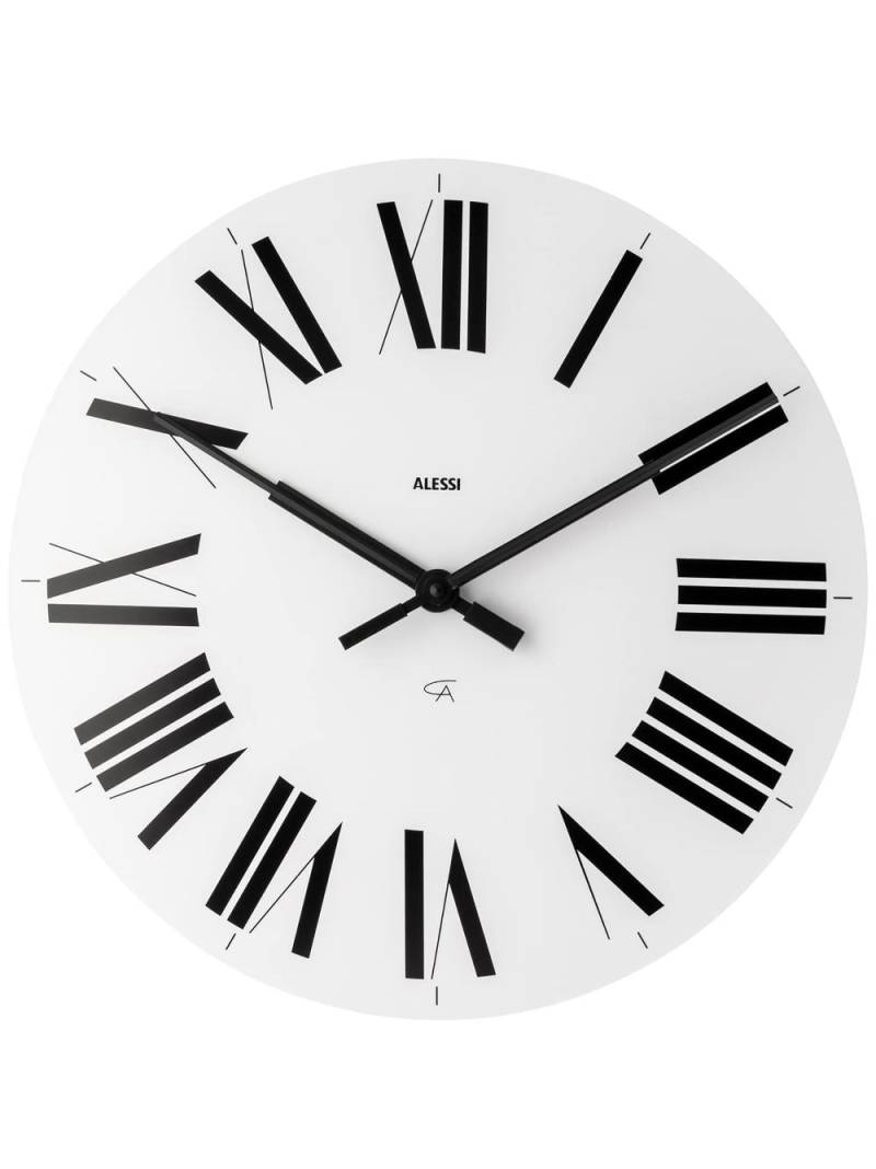 Alessi Roman-numeral clock - White von Alessi
