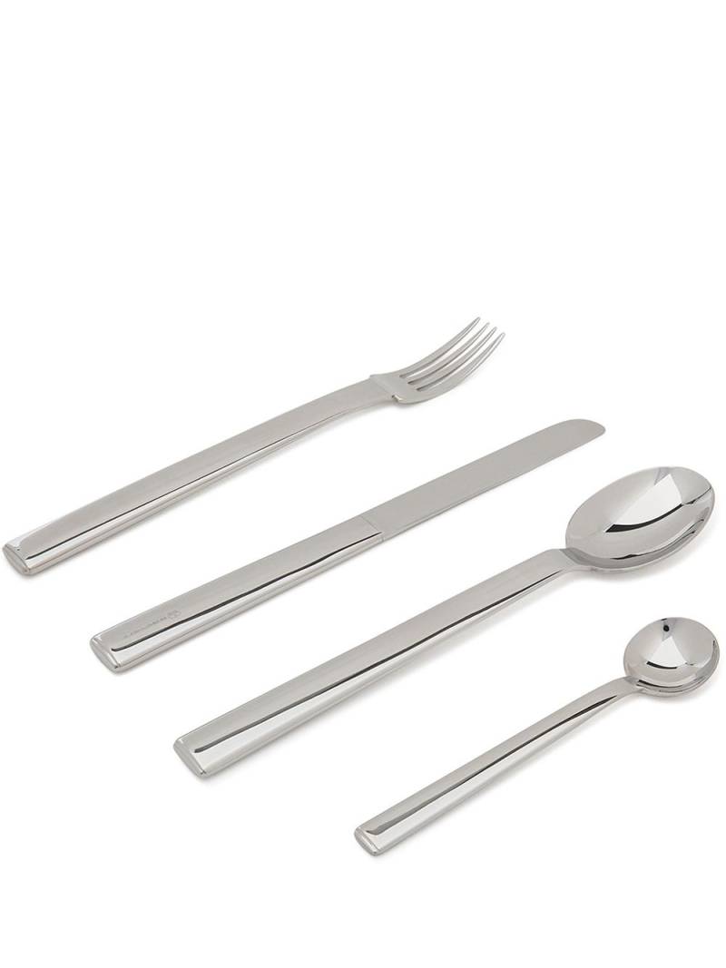 Alessi Rundes Modell 24-piece cutlery set - Silver von Alessi