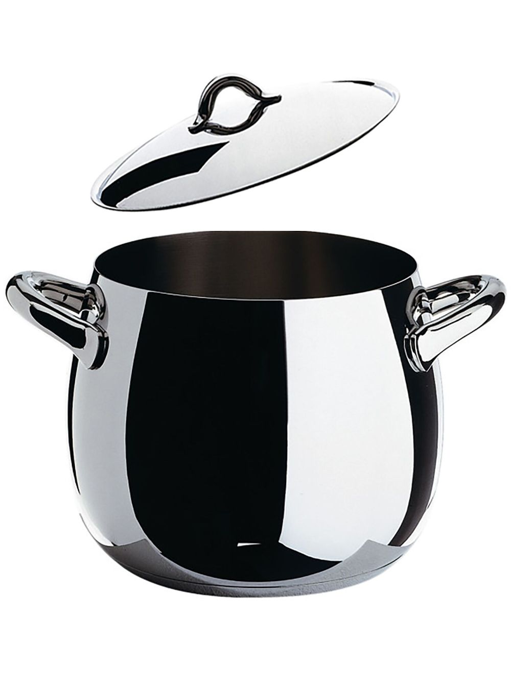 Alessi matching-lid stainless-steel pot - Silver von Alessi