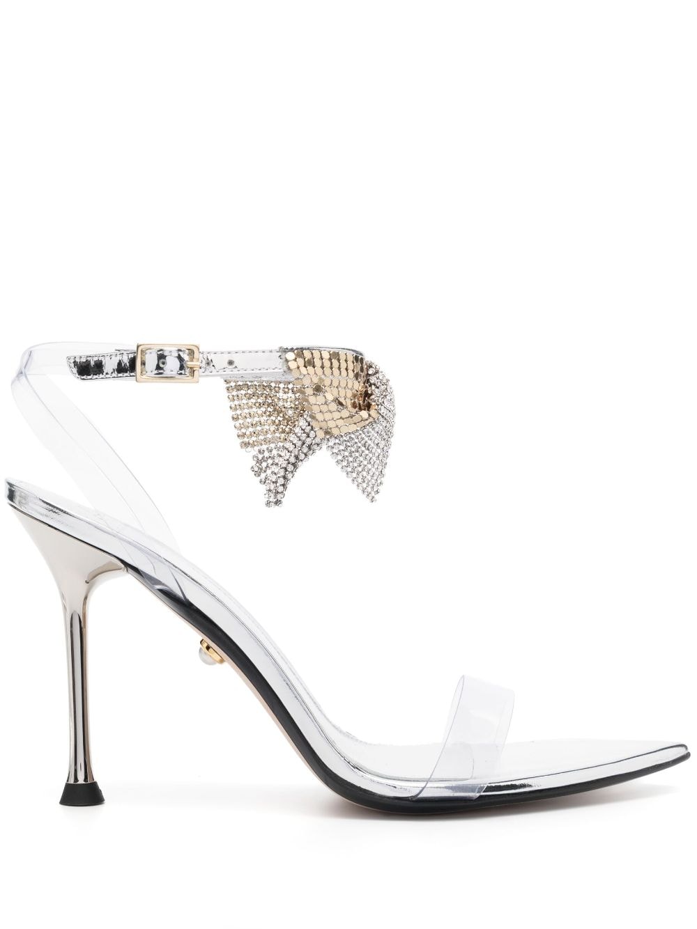 Alevì 110mm crystal pumps - Silver von Alevì