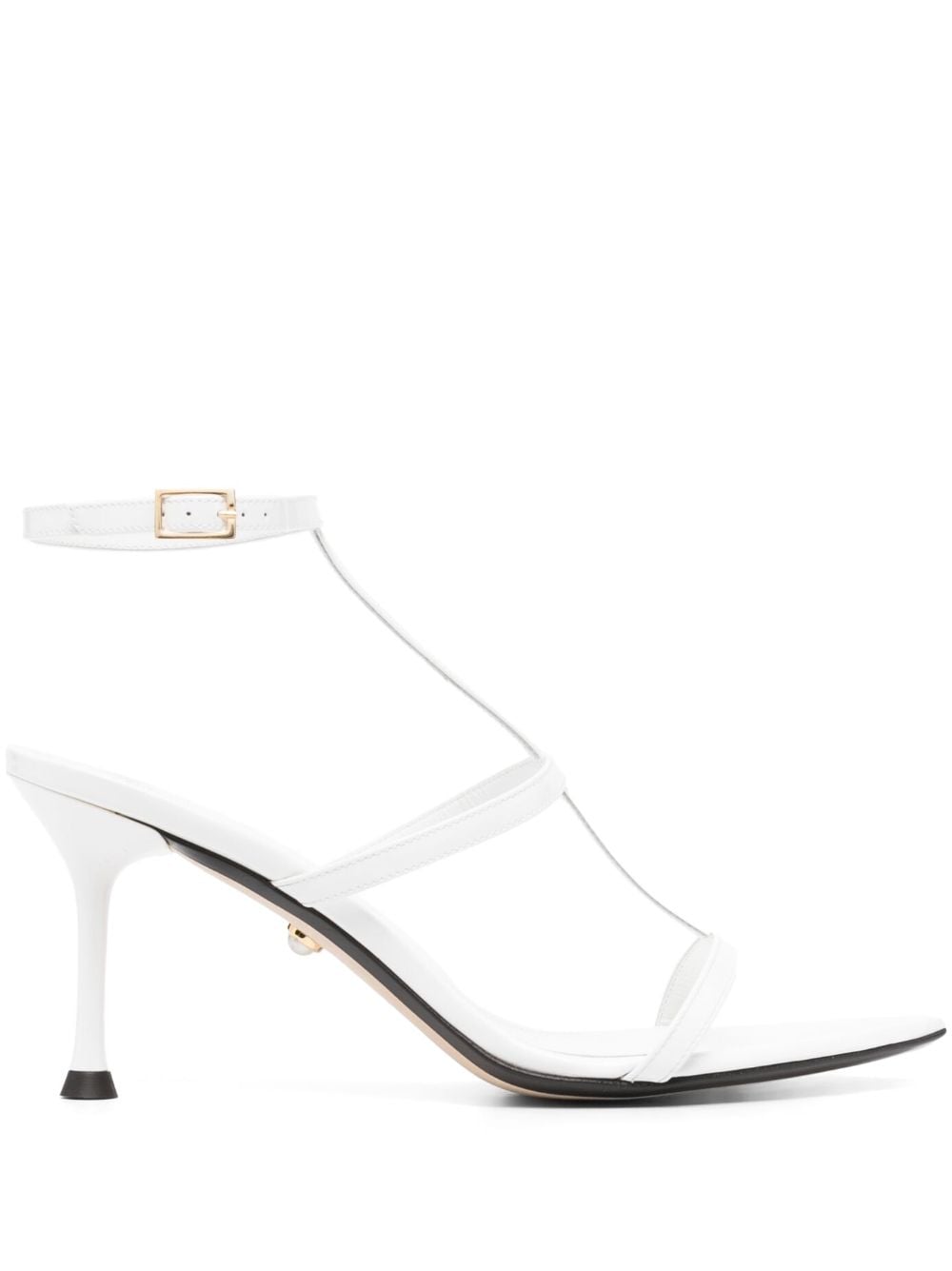 Alevì Kay 85mm calf-leather sandals - White von Alevì