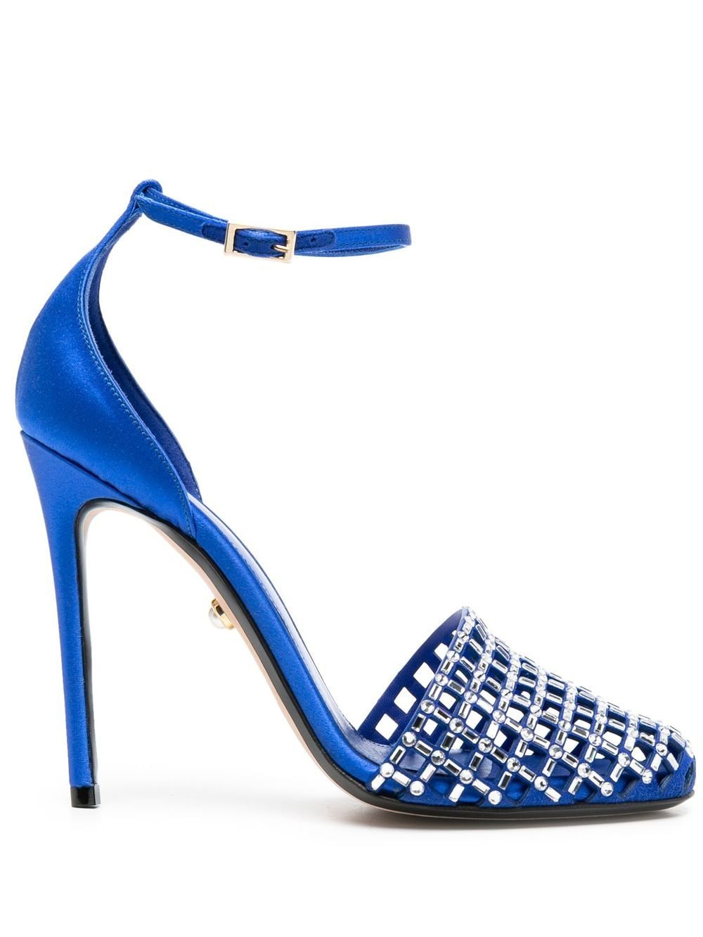 Alevì Molly crystal-embellished 110mm sandals - Blue von Alevì